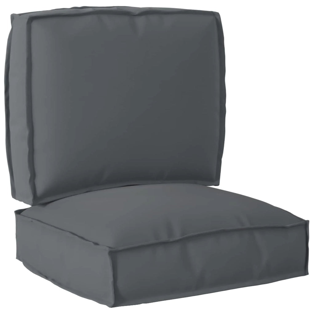 Set di Cuscini per Pallet 2 pcs Antracite Tessuto Oxford 3329039
