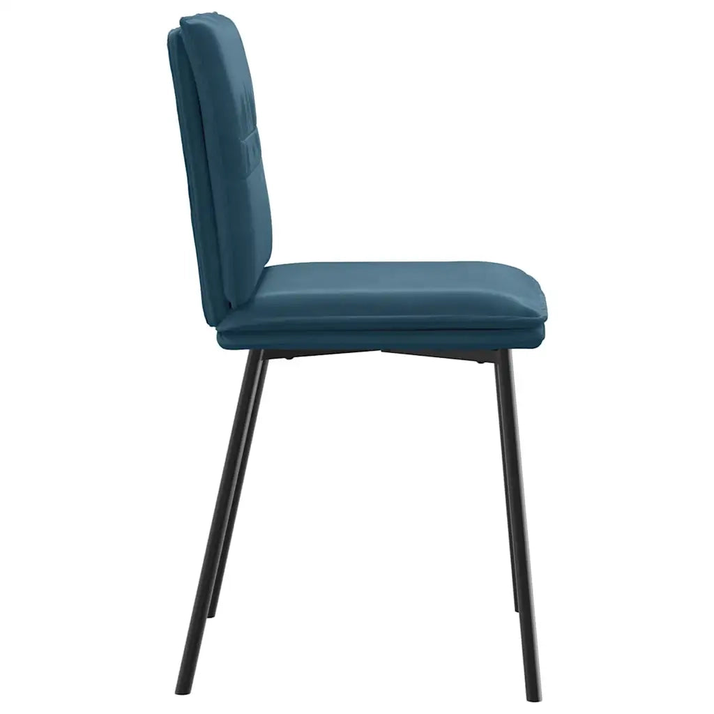 Sedie da Pranzo 2 pz Blu in Velluto 4101254