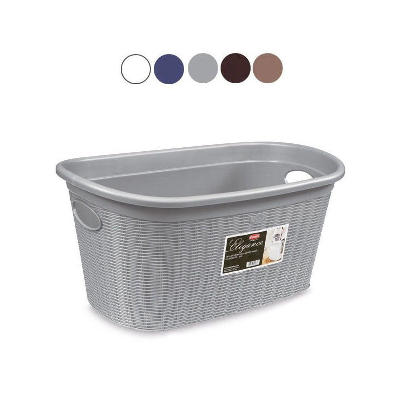 Cesta Elegance Grigio 38X58 H 28 Stefanpl