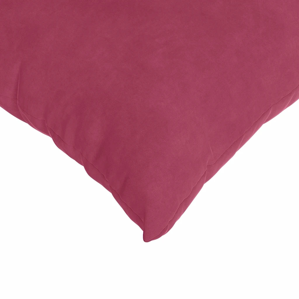 Cuscini da Divano 2 pz-Set di 2 Cuscini per Sofa Rosso vino 50 x 30 cm Tessuto in Cords