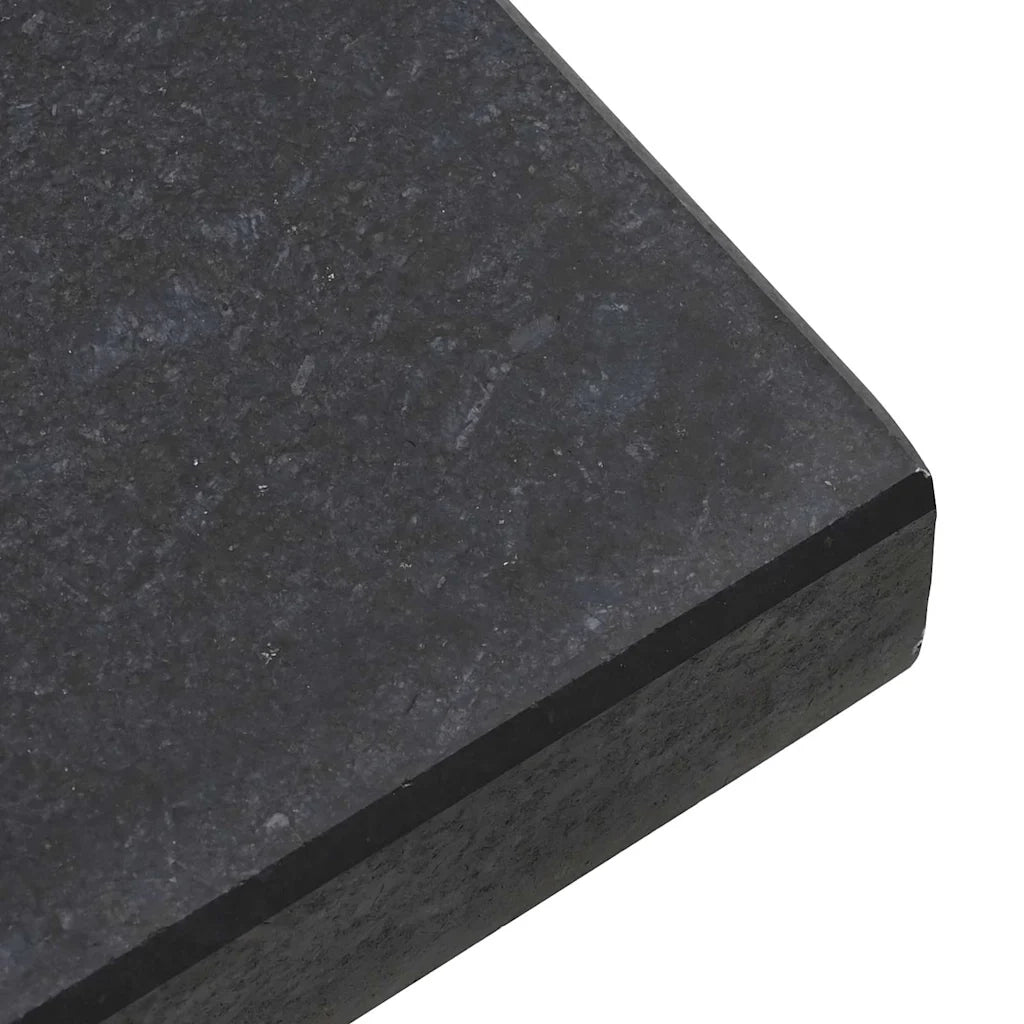 Base per ombrellone-Supporto per ombrellone 30kg Nero Granito Quadrato