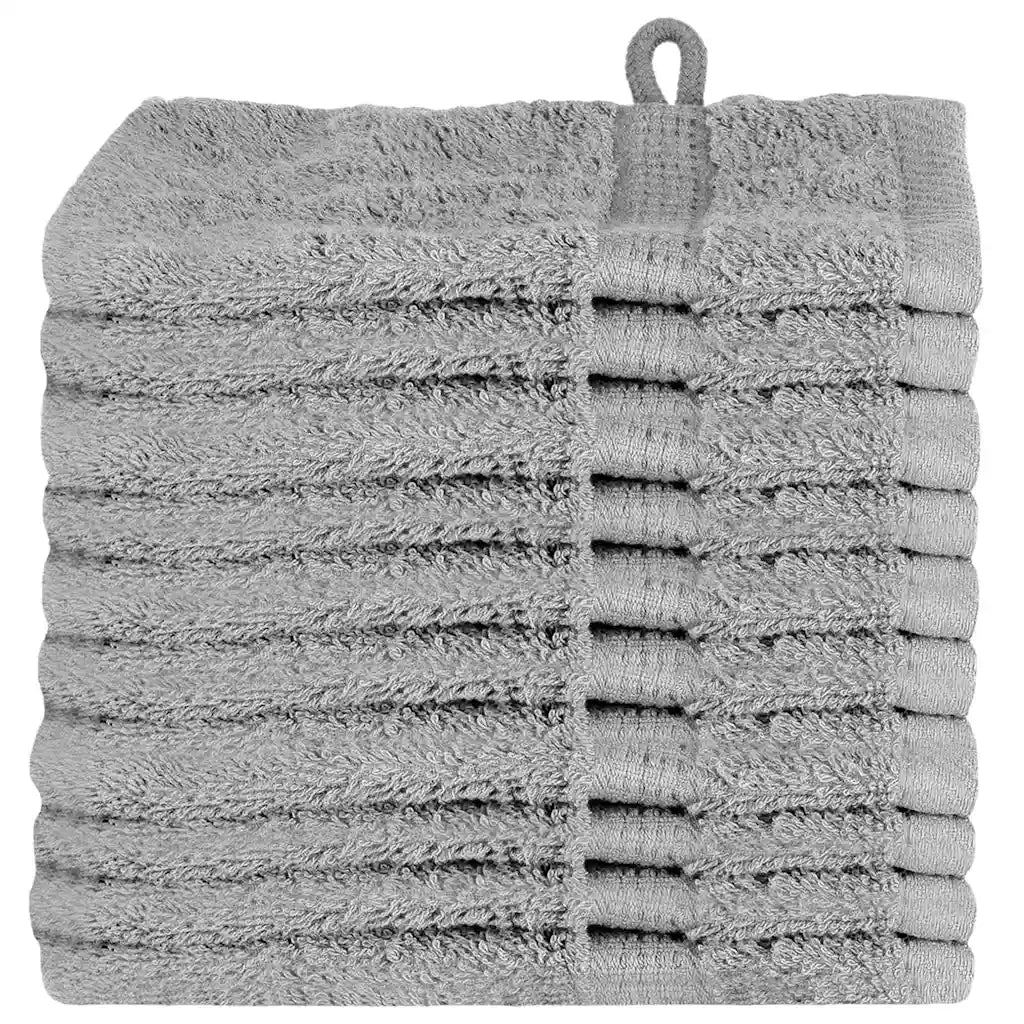 Asciugamano per Ospiti SOLUND 10 pcs Grigio 15 x 21 cm 550 gsm 137298