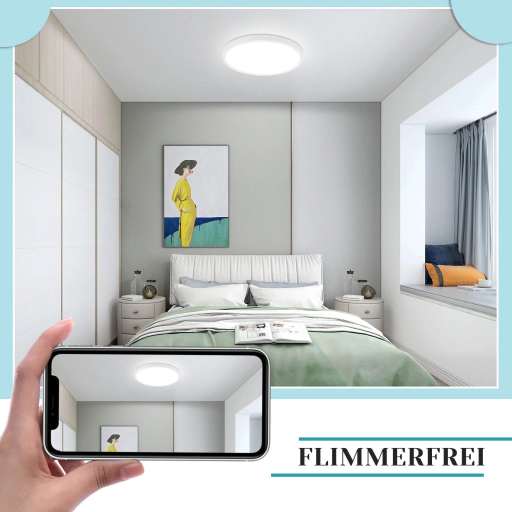 ZMH Lampada da soffitto LED piano 18cm 15W bianco 6000K moderna per cucina corridoio camera letto