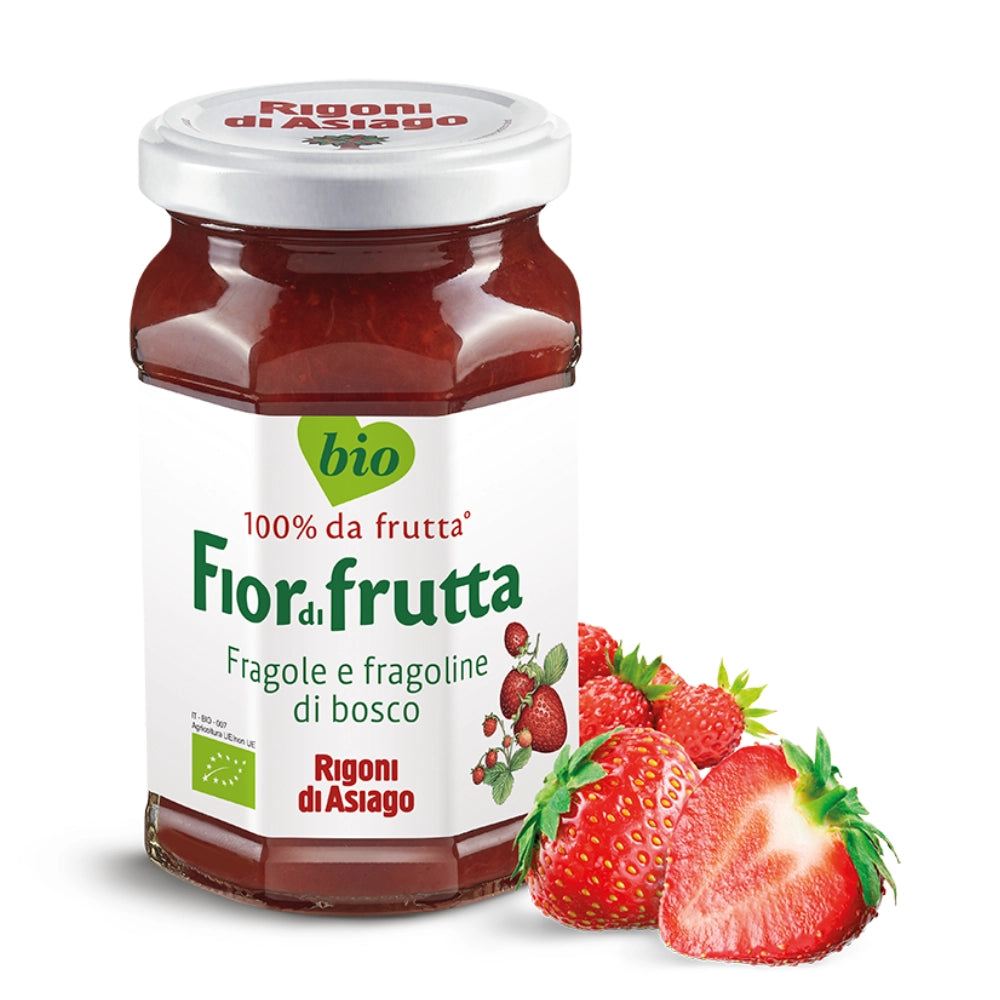Rigoni di asiago fiordifrutta bio fragole e fragoline di bosco 250 grammi