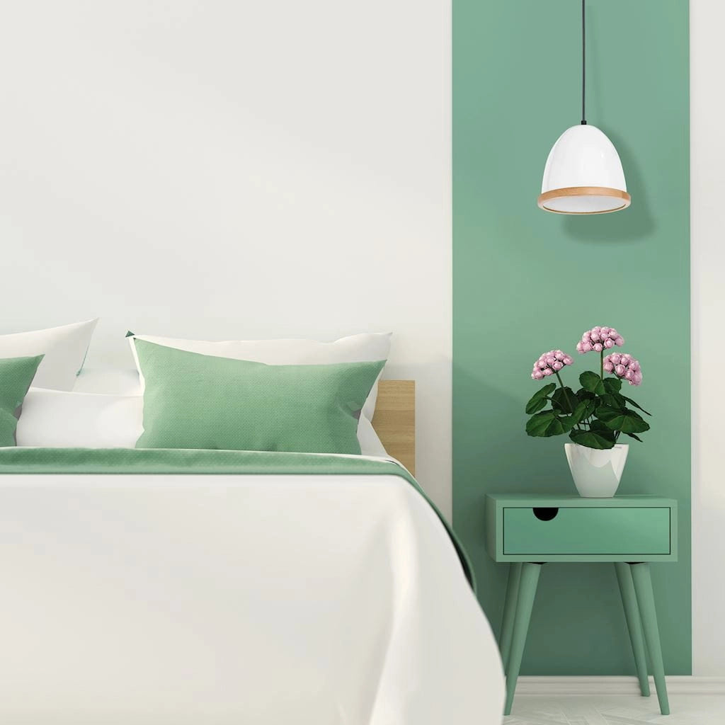 Lampada a sospensione Milagro Studio E27 bianca Ø21cm