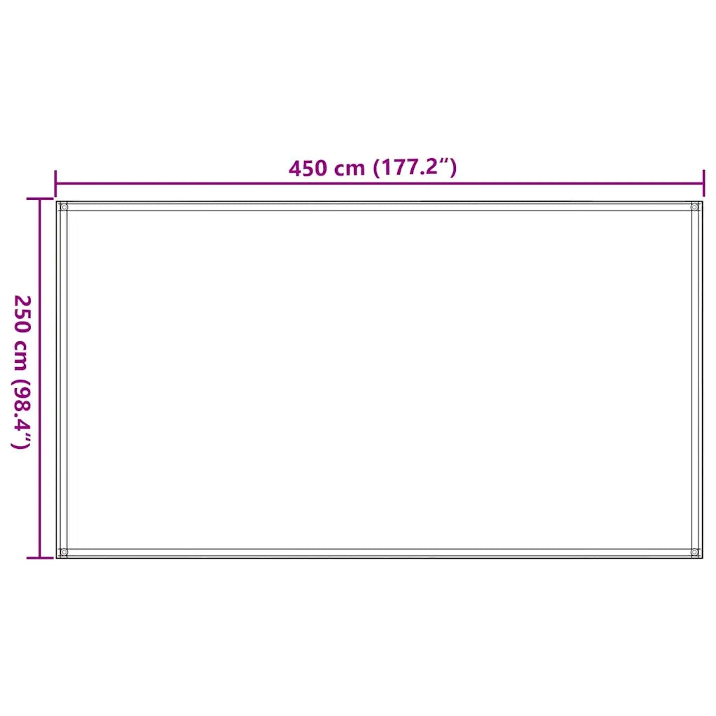 Tappeto da Tenda 250x450 cm Blu 310724