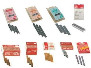 PUNTI E CHIODI PER FISSATRICI- - 104 mm.11,2x5,4 scatole da pz.5.000 - 1 scatola MAESTRI