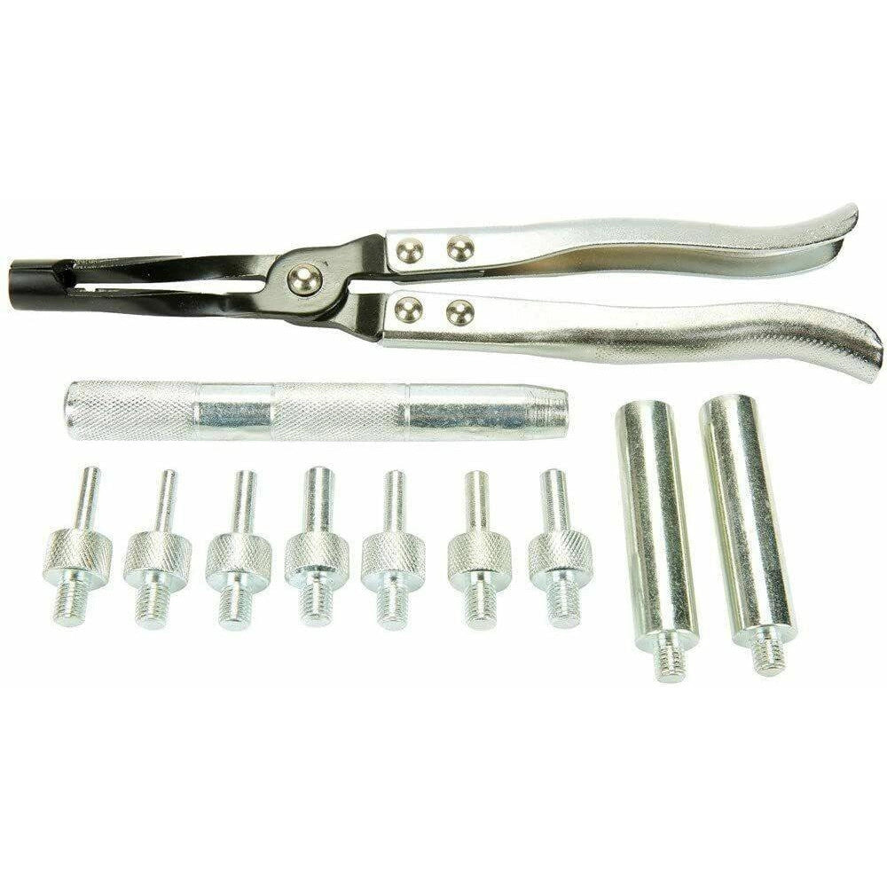Trade Shop - Kit 11pz Sostituzione Rimozione Installazione Valvole Stelo Adattatori Art.00112 -