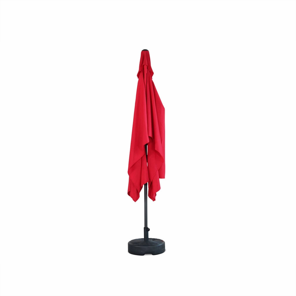 Ombrellone rettangolare, 2x3m, rosso