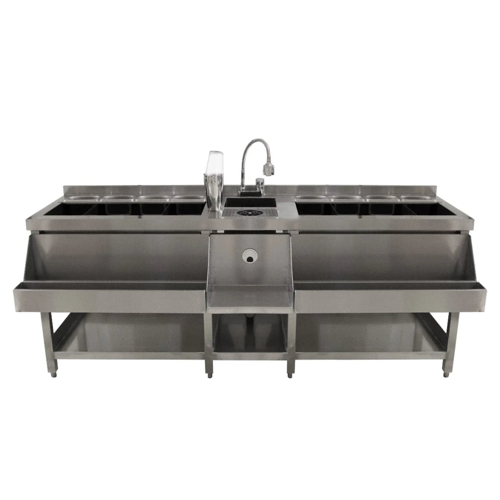 Bancone Barman Smontabile Portatile Banco da Bar Postazione Barman 120 cm