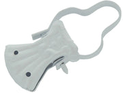 100pz pinza per tende con arco laccato bianco cod:ferx.31544