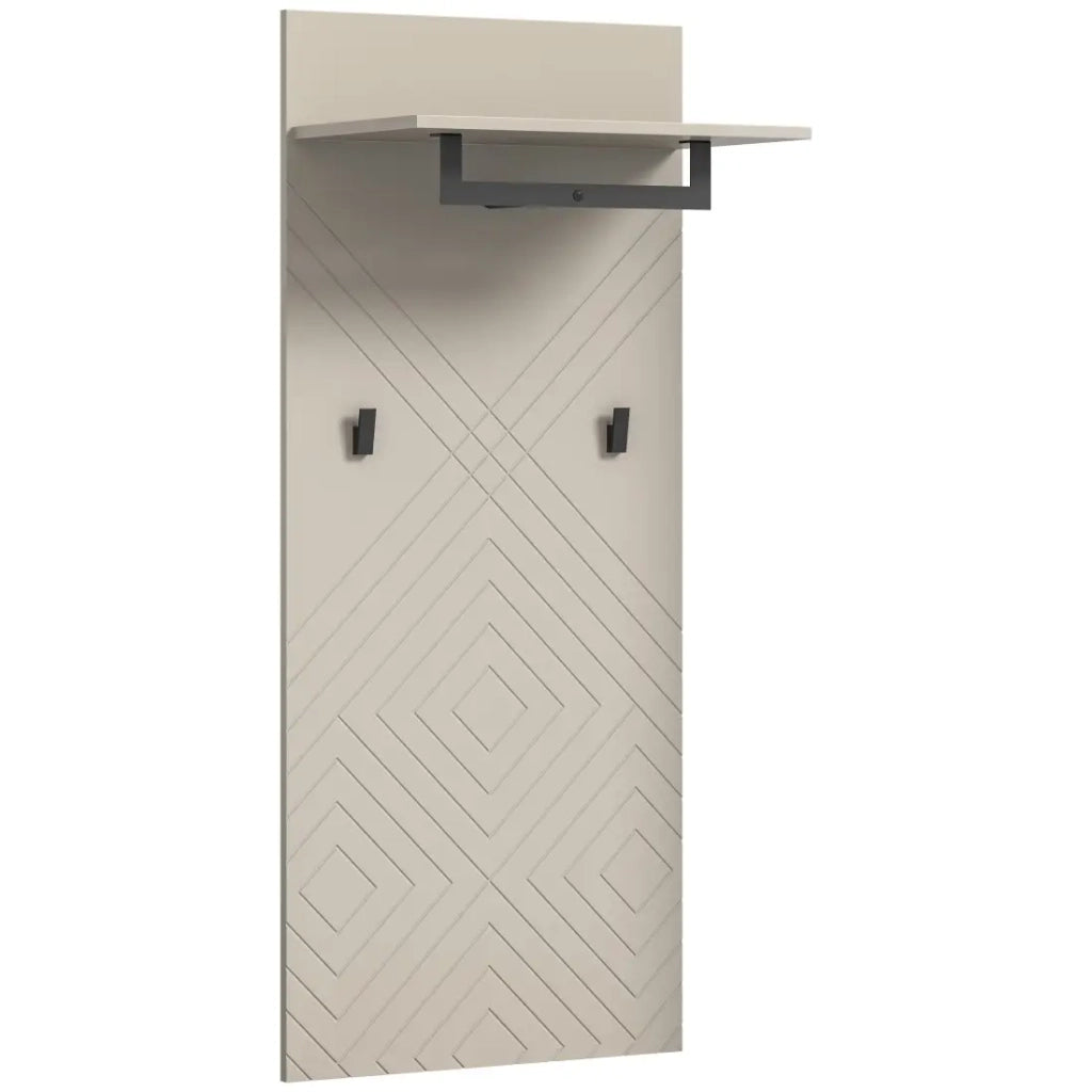 Appendiabiti sospeso LUNA – Beige opaco – 60x140x35 cm