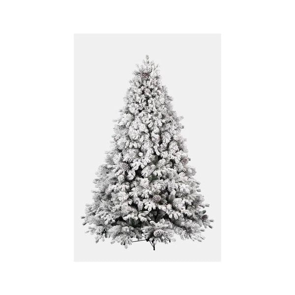Albero di natale d. 1,22 x h. 1,8 m neves verde innevato - 8009534013885