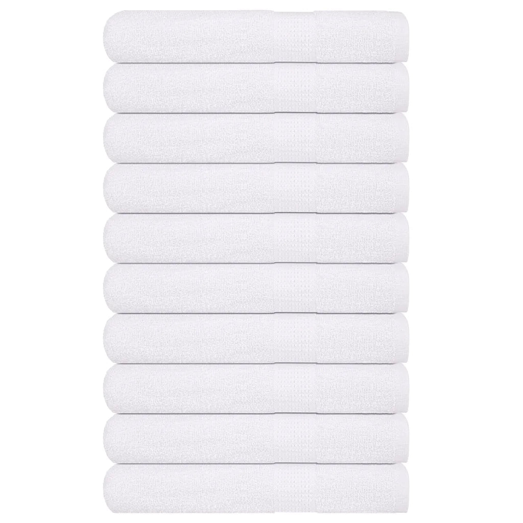 Asciugamani per sauna FROGN 10 pezzi Bianco 80x200 cm 360 g/m² 136663