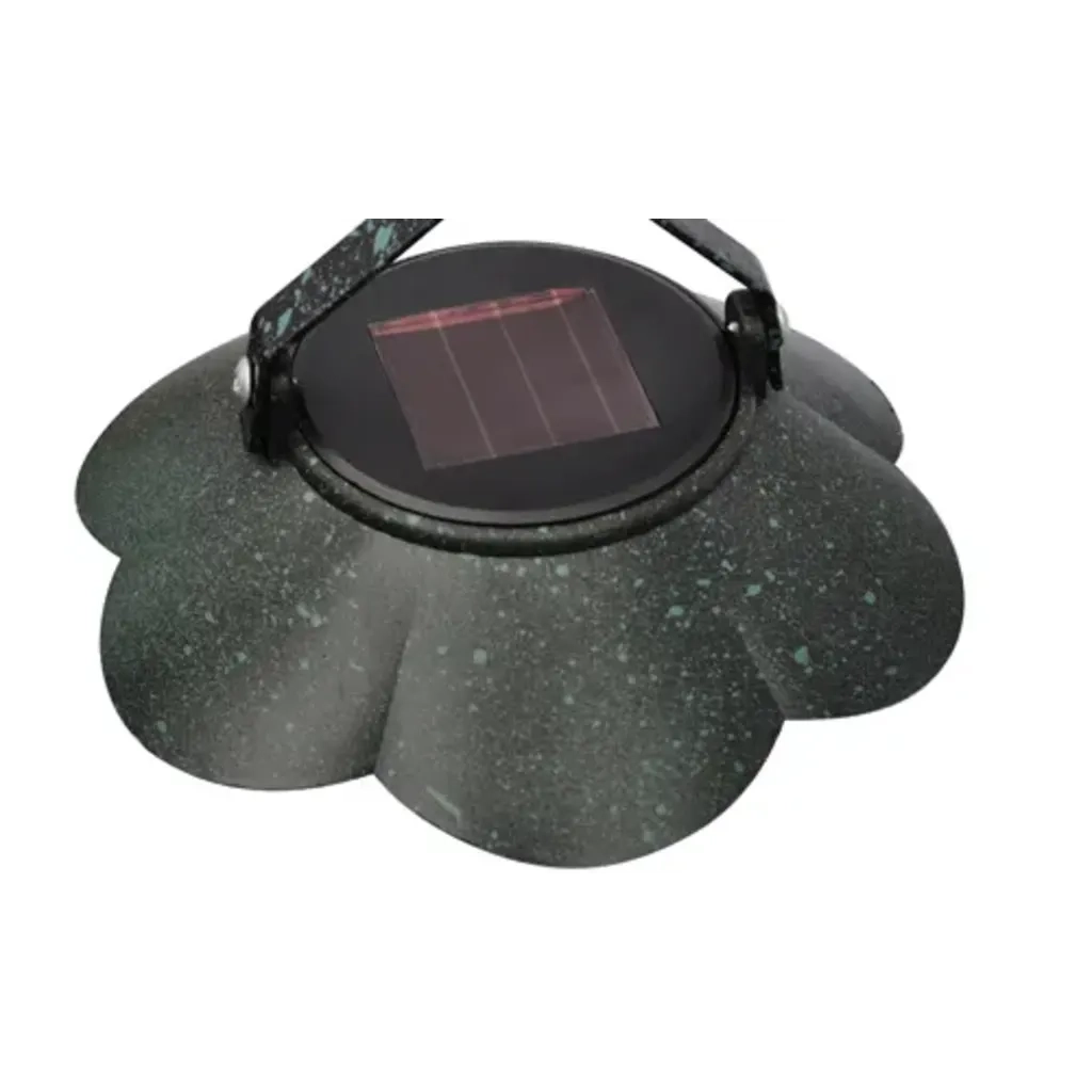 Fioriere partavasi supporto in ferro battuto e lampade LED s 40543