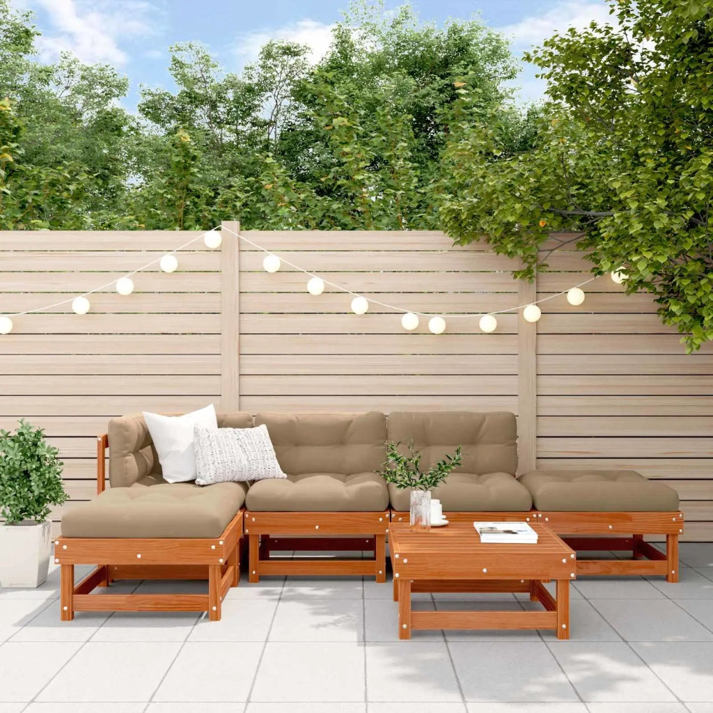 Set Lounge da Giardino 6 pcs Marrone Cerato 3418124