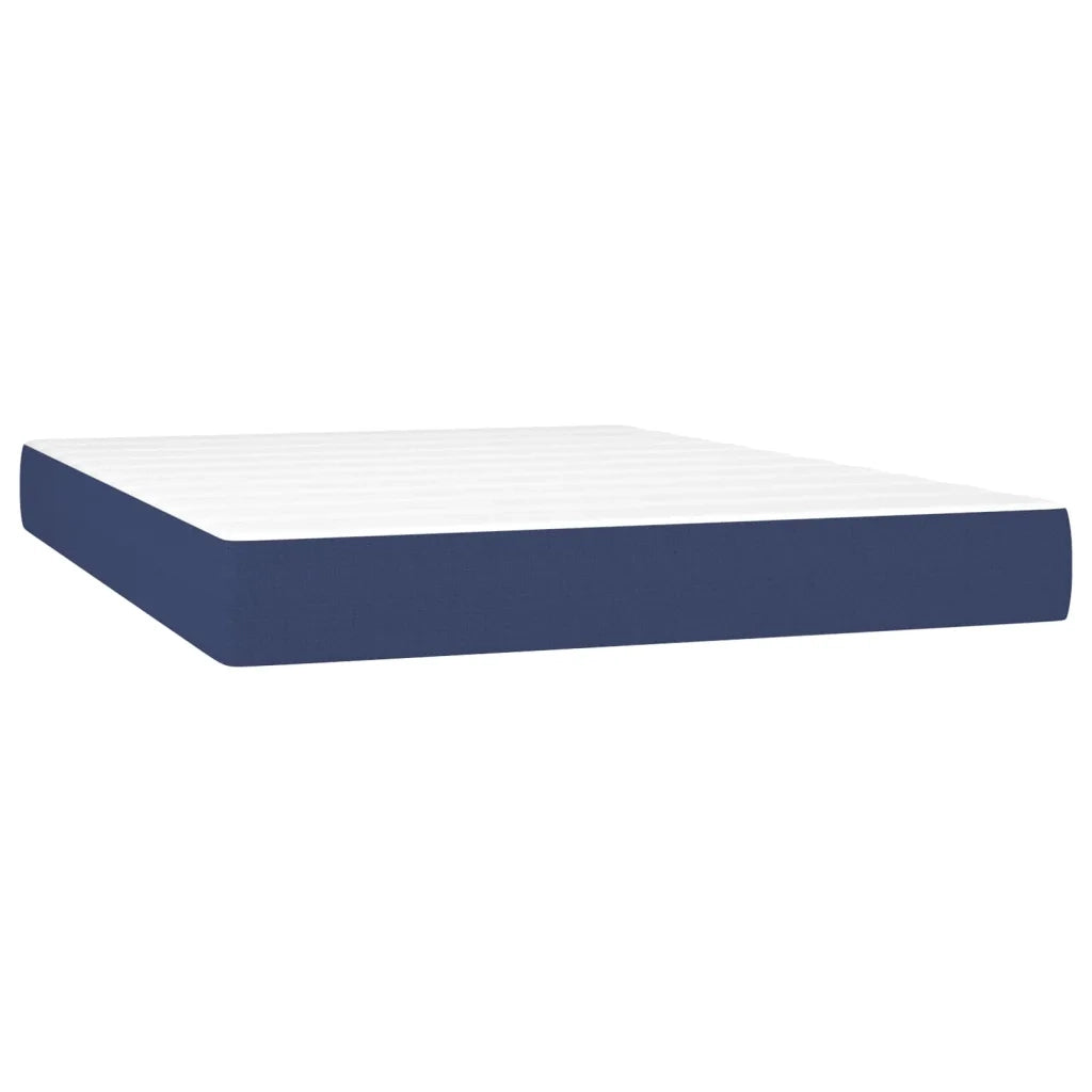 Giroletto a Molle con Materasso Blu 140x190 cm in Tessuto 3142335