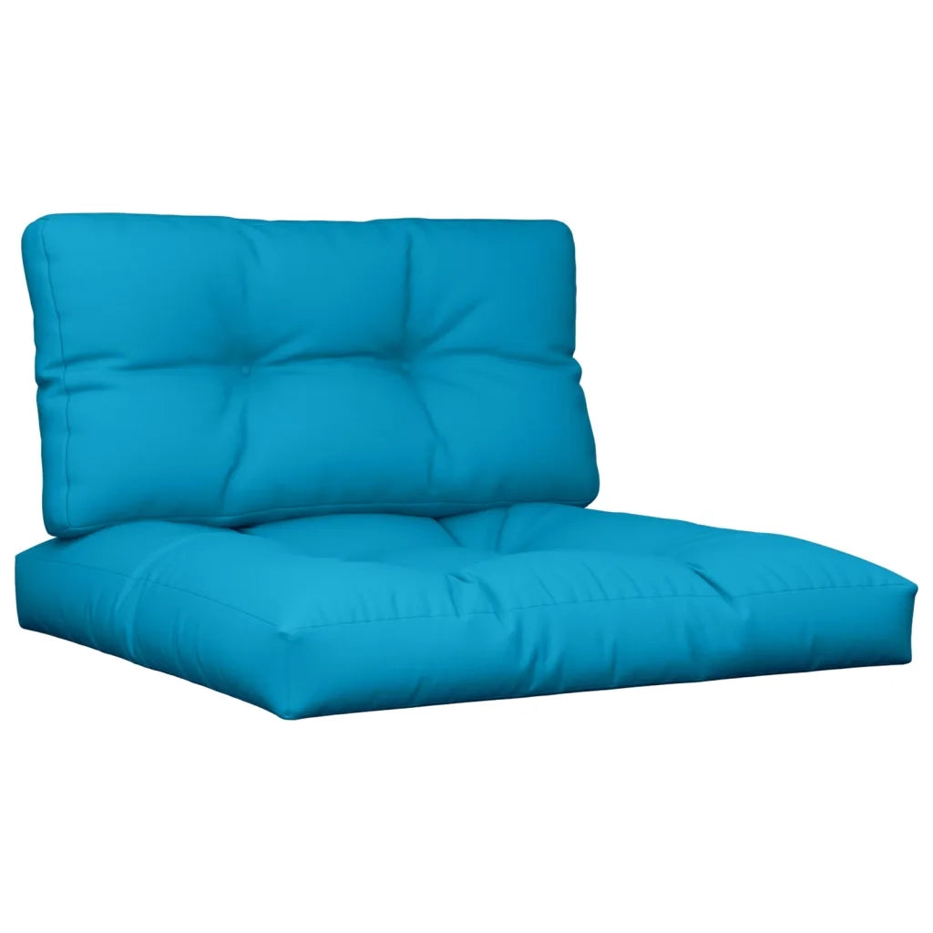 Cuscini per Pallet 2 pz Azzurro in Tessuto 360693
