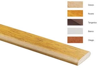 ASTINA LISCIA IN LEGNO DI AYOUS- - mm.4,5x18x2000, ciliegio - 25 pezzi PIRCHER