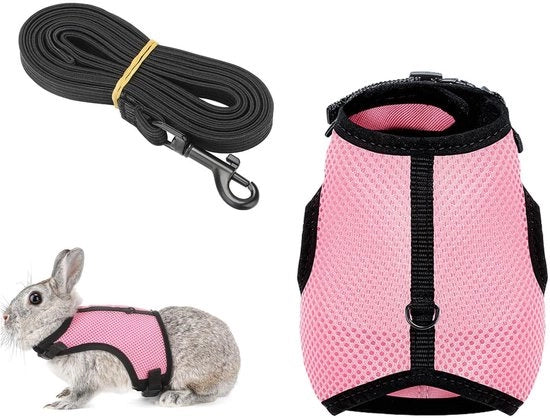 Gilet per Cavi - Flessibile - Adattabile per Conigli e Hamsters - Materiale soffice e confortevole - Facile da indossare e traspirante - Robusto e resistente allo sfregio - Gilet per animali domestici