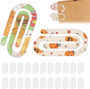 Sublimazione con Clip Acrilico 24 Unità - Dimensioni 100 x 50 x 3 mm - Marcatura per Album Foto - Utilizzo per Attività di Riciclo - Trasferimento di Calore - Clip per Carta