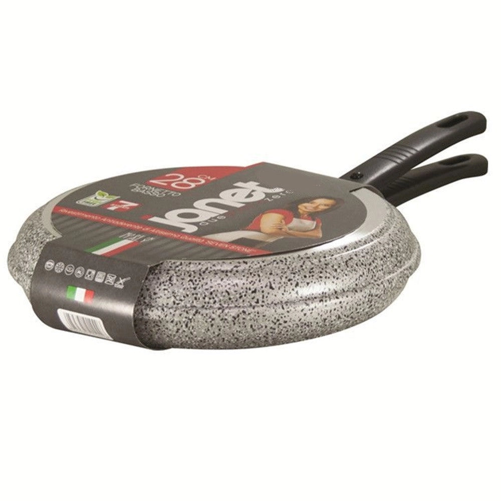 Trade Shop - Padella Fornetto Basso Antiaderente ø28cm 7 Strati Pfoa Free Con Manici Estraibili 037852m -