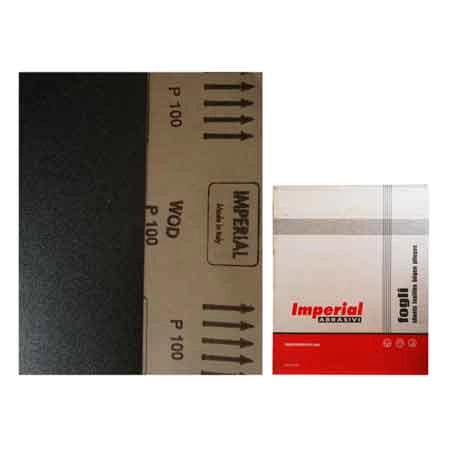 FOGLIO ABRASIVO 'WOD' Grana 150 - mm 230x280 - 100 pezzi- IMPERIAL ABRASIVI