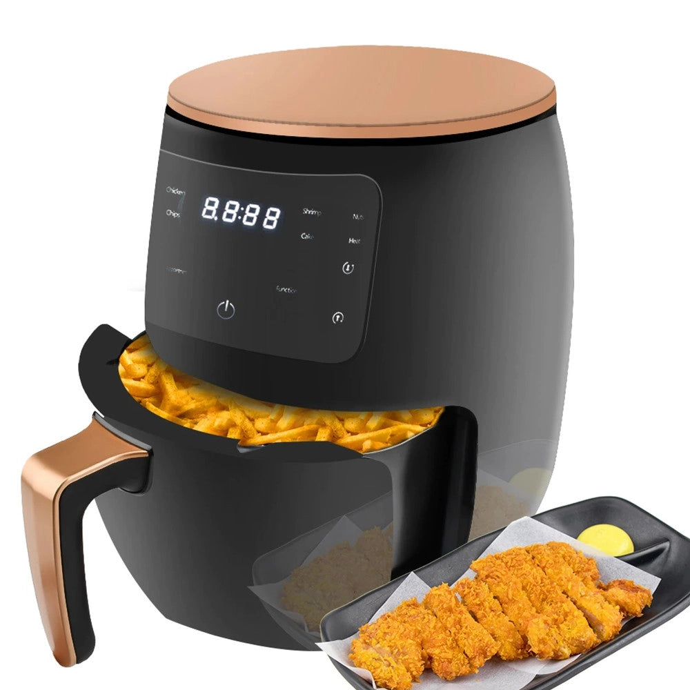 Trade Shop - Friggitrice Ad Aria Calda Senza Olio Airfreyer Xl Digitale 6 Lt Premium 2400 W -