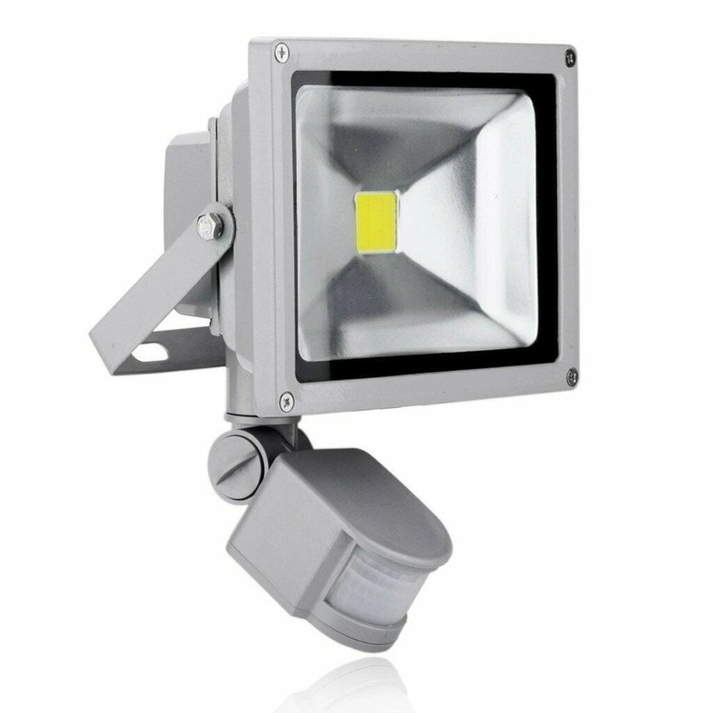 Faro LED 30W Faretto Slim Con Sensore Movimento Pir Crepuscolare ip65/ip66 - ZENCOCCO