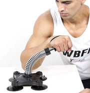 Esercizio con allenatore di pressione braccio, braccio robusto, attrezzatura antiscivolo, grip, polso esplosivo, forza muscolare, attrezzatura fitness per persone, attrezzatura fitness, tavolo di presa braccio in metallo.