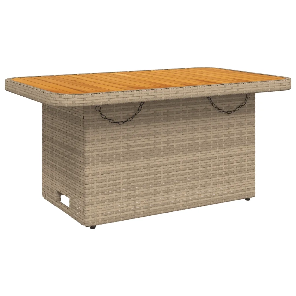 Set da Pranzo da Giardino 2 pz con Cuscini Beige in Polyrattan 3277358