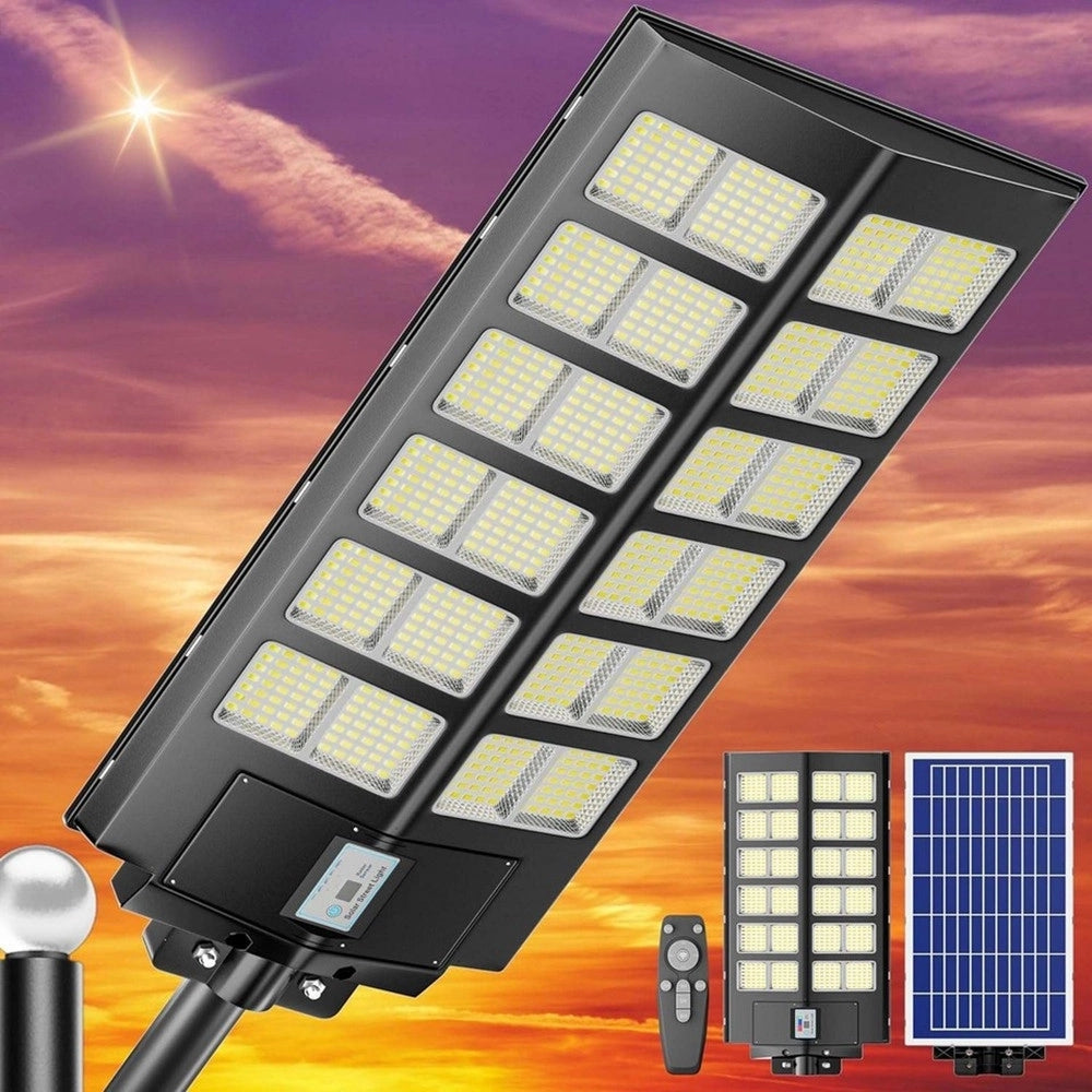 Trade Shop - Lampione Solare 6500k Iluminazione Stradale Per Campi Da Basket Strade Parchi Giochi -