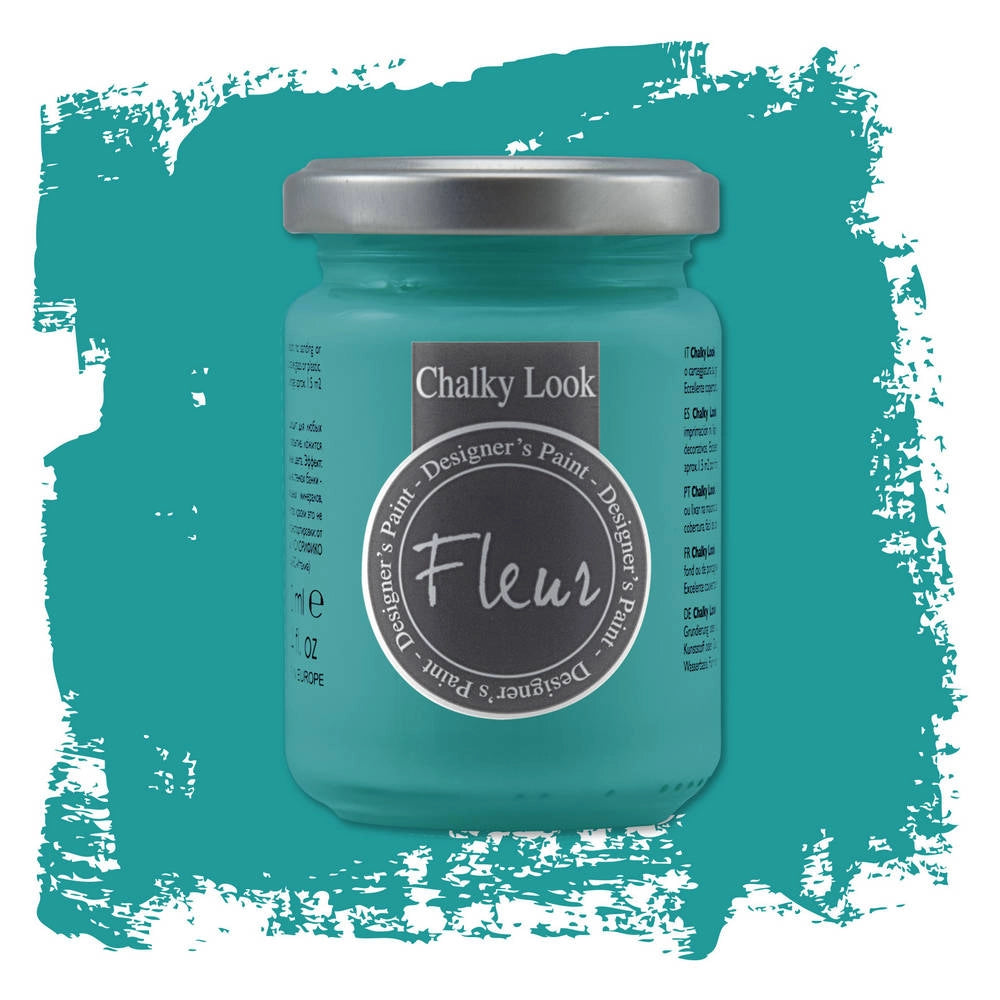 Fleur Pittura Chalky Look Colore Opaco Gessoso Shabby Legno Metallo Pareti Pelle Formato: 130 ml, Colore: Istanbul Interior