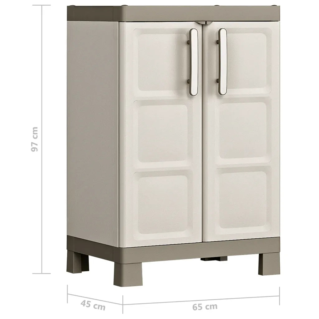 Keter Armadietto Basso Excellence Beige e Talpa 97 cm 46640