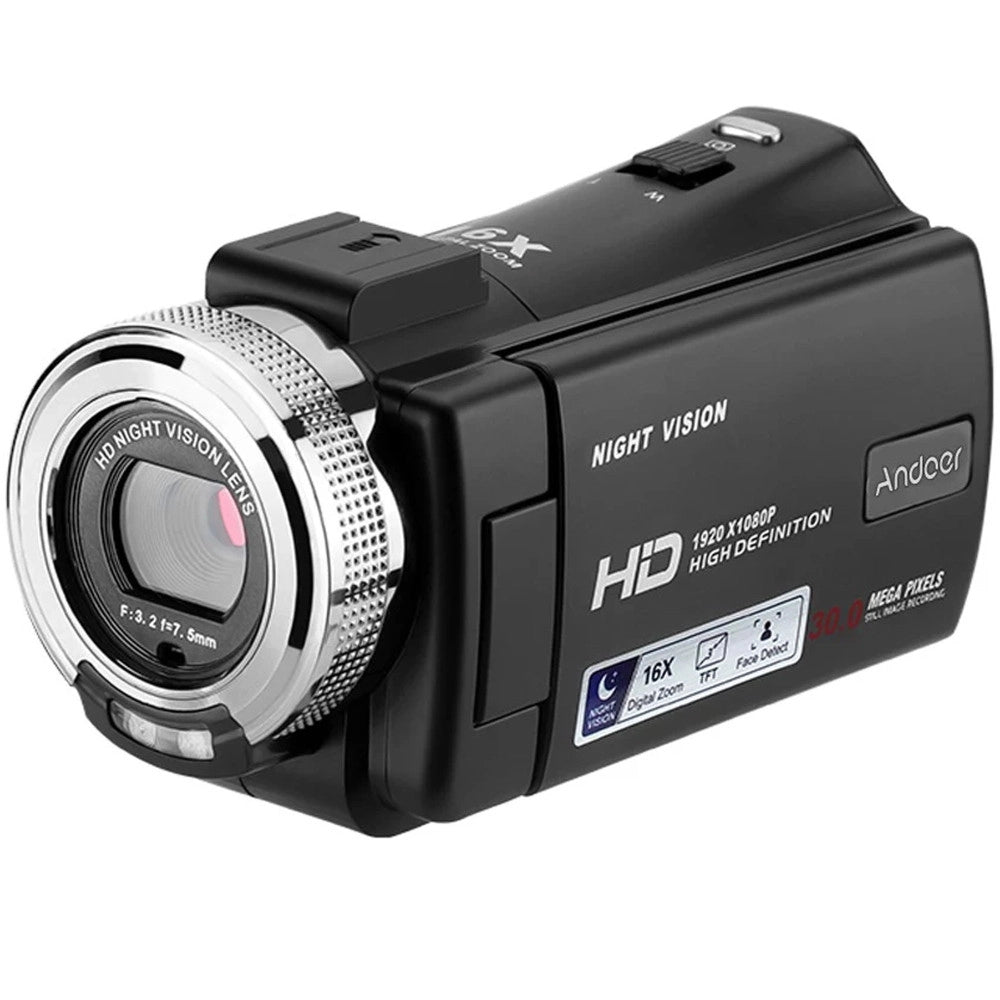 Trade Shop - Videocamera Digitale Professionale 4kdv Piccola Compatta 16x Digital Q-dv16x -