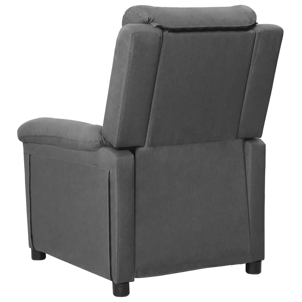 Poltrona Reclinabile in Tessuto Grigio Chiaro 342339