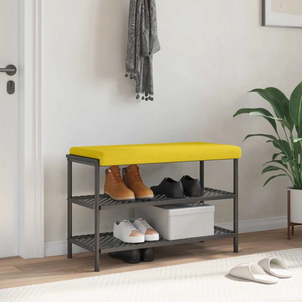 Cuscino per panchina Tessuto Giallo Chiaro Profondità 35 cm 42043248