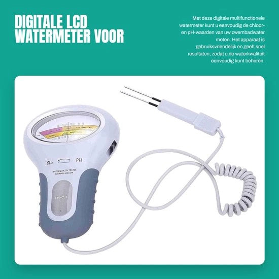 Dispositivo di misura digitale LCD per la qualità dell'acqua in piscina