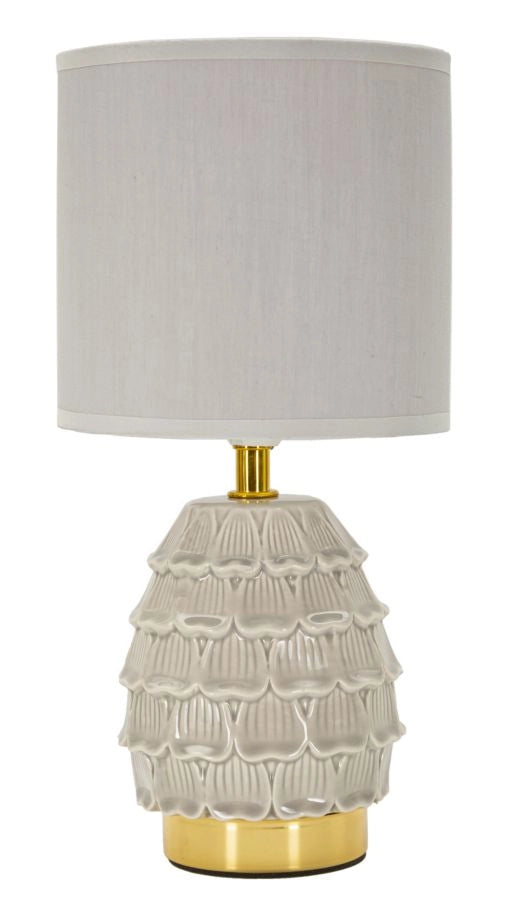 LAMPADA DA COMODINO PIGNY GRIGIA CM Ø 15X30,5