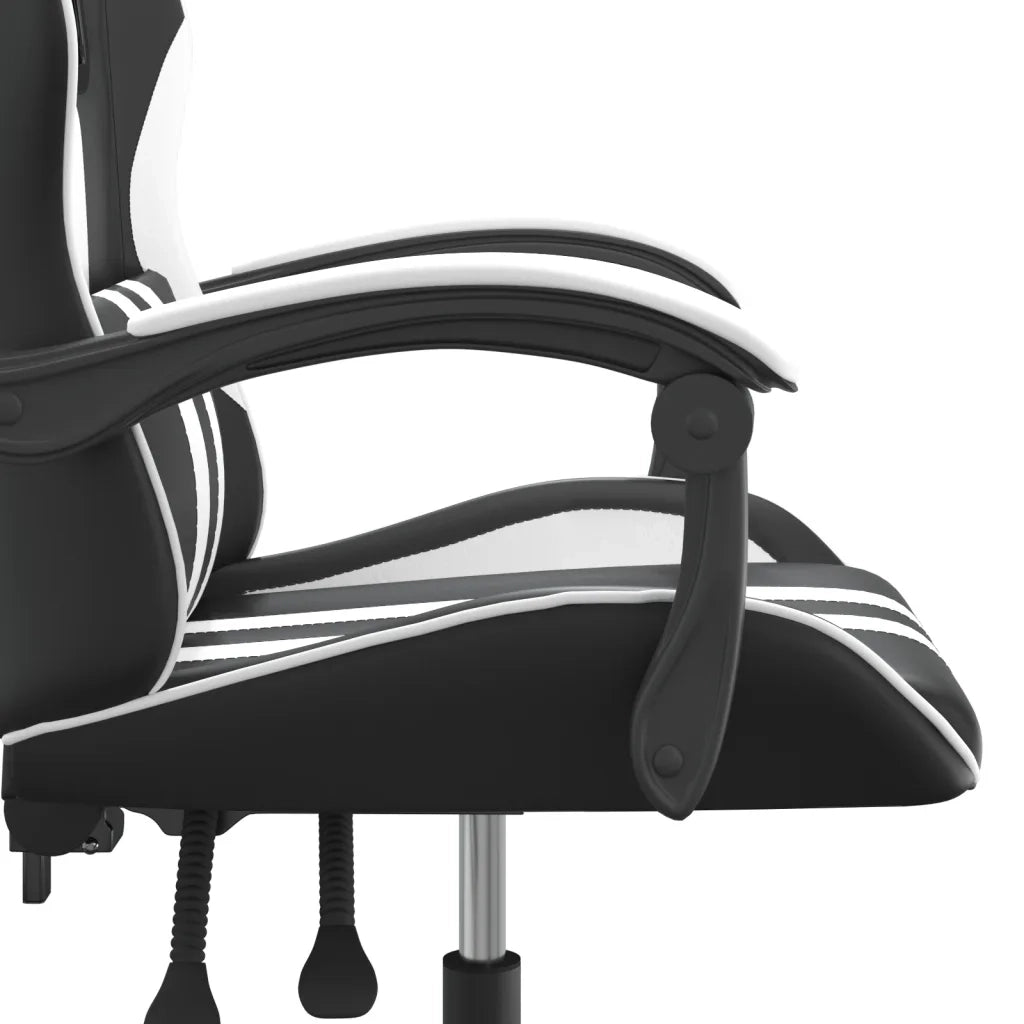 Sedia da Gaming Nero e Bianco in Similpelle 3143823