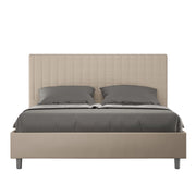 Letto Matrimoniale Francese 140x190 cm con Rete Sunny Tortora