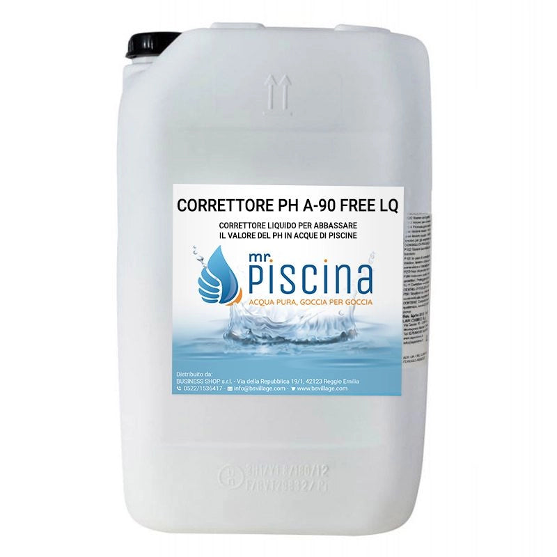 CORRETTORE PH A-90 FREE LIQUIDO per piscina Quantità confezione: 1 pezzo
