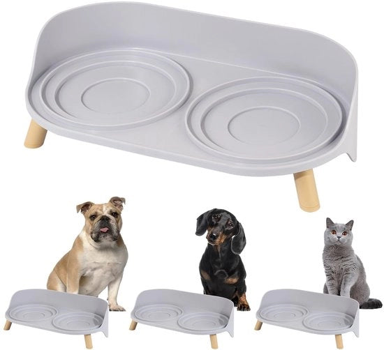 Pavimento per cani standardizzato per aumentare la salute alimentare - antiscivolo - impermeabile a spruzzi d'acqua - adatto per ciotole fino a 15,2 cm - standard per alimentazione cani