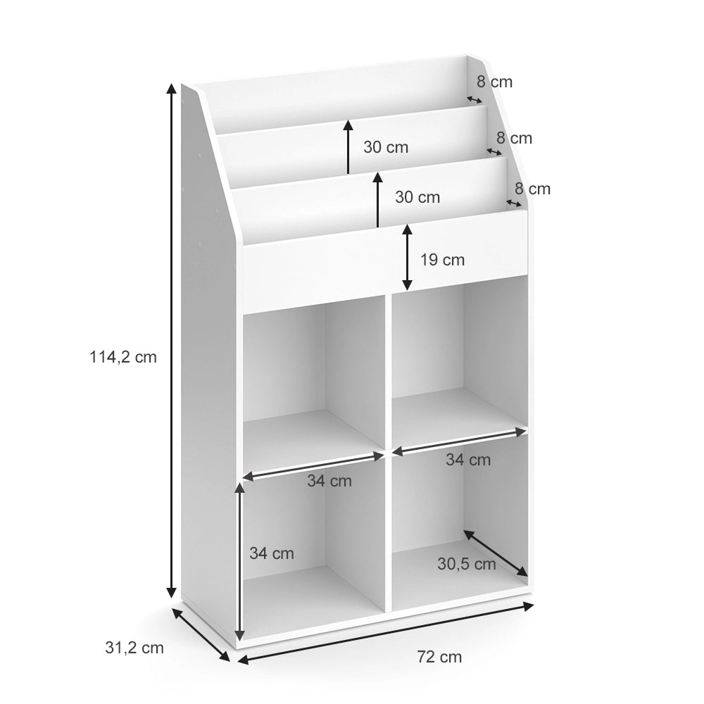 Vicco Libreria Bianco 72 x 114.2 cm