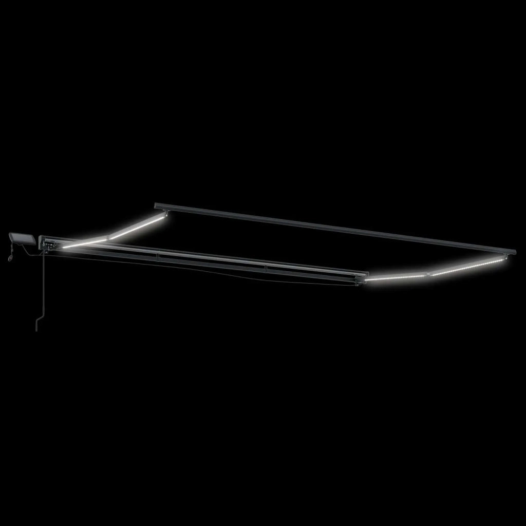 Cornice per Tenda Manuale con LED 4 × 3,5 m 3420872