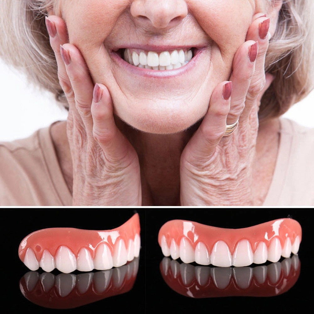 Trade Shop - Dentiera Protesi Dentale Denti Finti Perfetti Riutilizzabile Smontabile Sorriso -