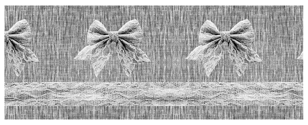 Tappeto passatoia fantasia made in Italy antiscivolo lavabile aderente FioccoGrigio - 50x500 cm