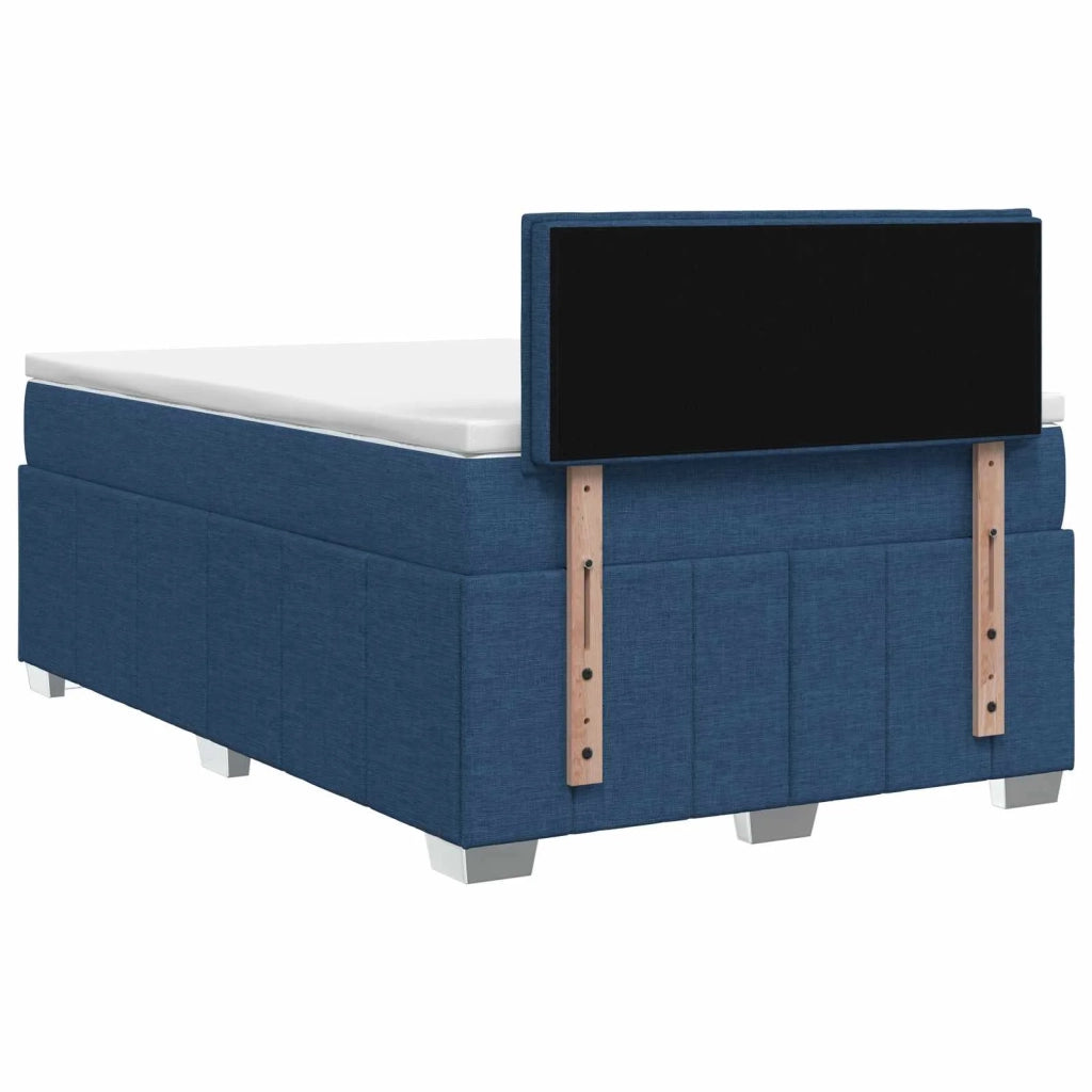 Letto box spring con materasso Blu 120 x 190 cm Tessuto 3452627