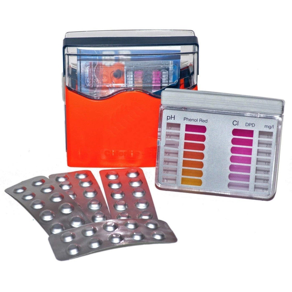Test Kit Piscina Cloro E Ph In Pasticche Per Analisi Acqua Con Reagenti Tester