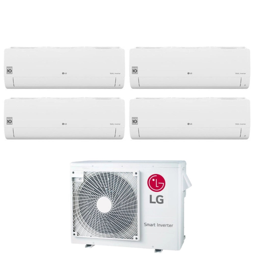 Climatizzatore Condizionatore LG Quadri Split Inverter Serie Libero Smart 7+7+7+12 con MU4R25 U40 R-32 Wi-Fi Integrato 7000+7000+7000+12000 - Novità